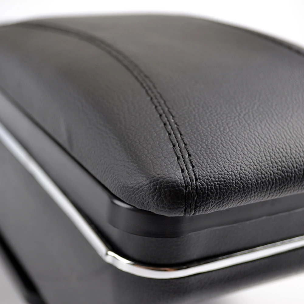 Для Защитные чехлы для сидений, сшитые специально для Opel Astra H 2004-2012 2013 коробка для хранения подлокотника Вращающийся Автомобильный держатель чашки подлокотник черная кожа