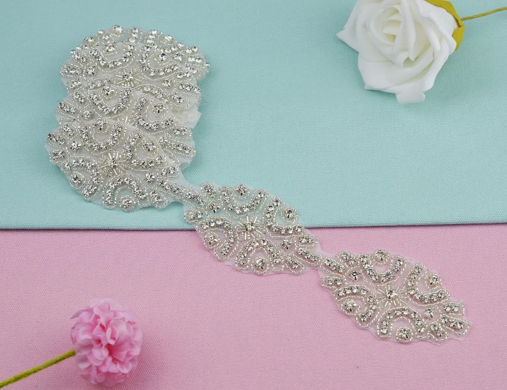 1 Yard Handmade Clear Crystal Rhinestone Applique Rhinestone Trim Iron-On Sewing Crafts For Wedding Dress Bridal Sash Belt
1 Yard Handmade Clear Crystal Rhinestone Applique Rhinestone Trim Iron-On Sewing Crafts For Wedding Dress Bridal Sash Belt