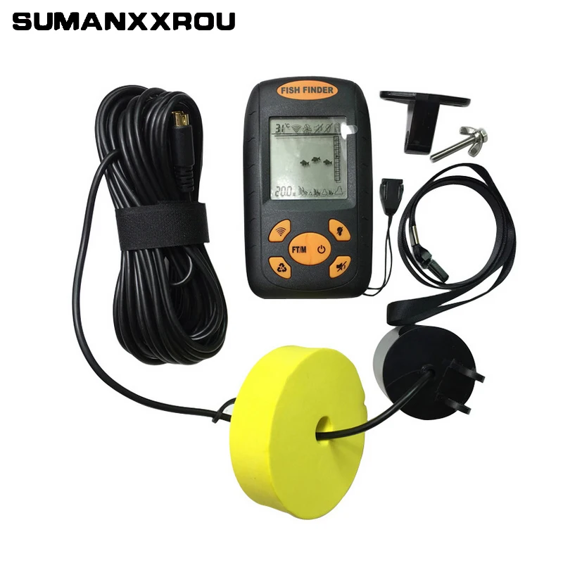 

Fish Finders Alarm 100M Portable Sonar LCD Fishing Finder Lure Echo Sounder Fishing Lure Tools Ocean Lake Sea Fishing Tackle