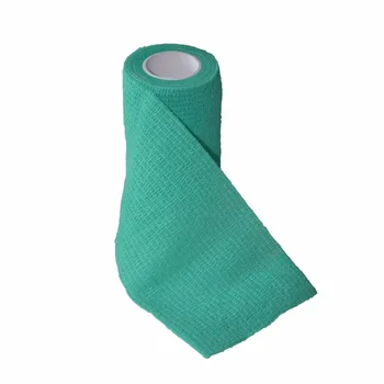 

12Pcs/Lot Nonwoven Cohesive Bandage 7.5cm x 4.5m Self Adhesive Elastic Latex Free Coba Knee Support Adherent Wrap Color Green