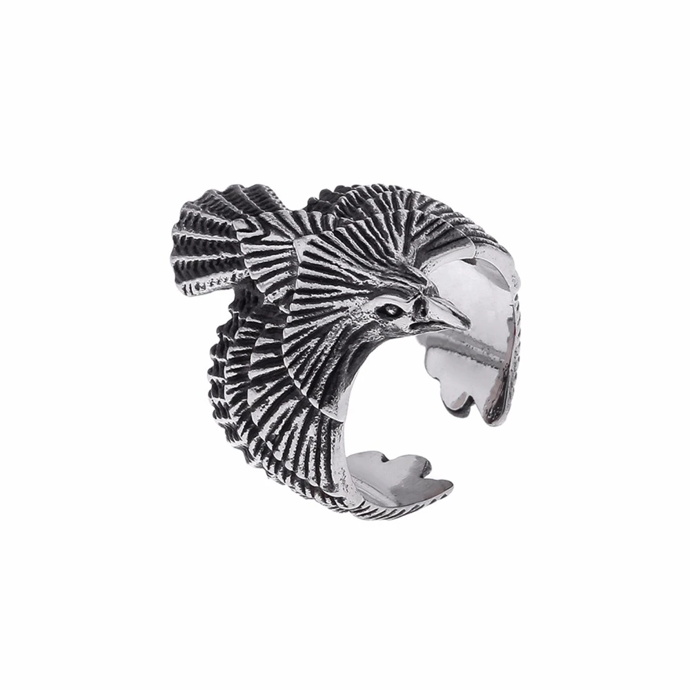 Details about / Men Stainless Steel Tribal Hawk Eagle Biker Ring Vintage Indian Eagle Rings Band