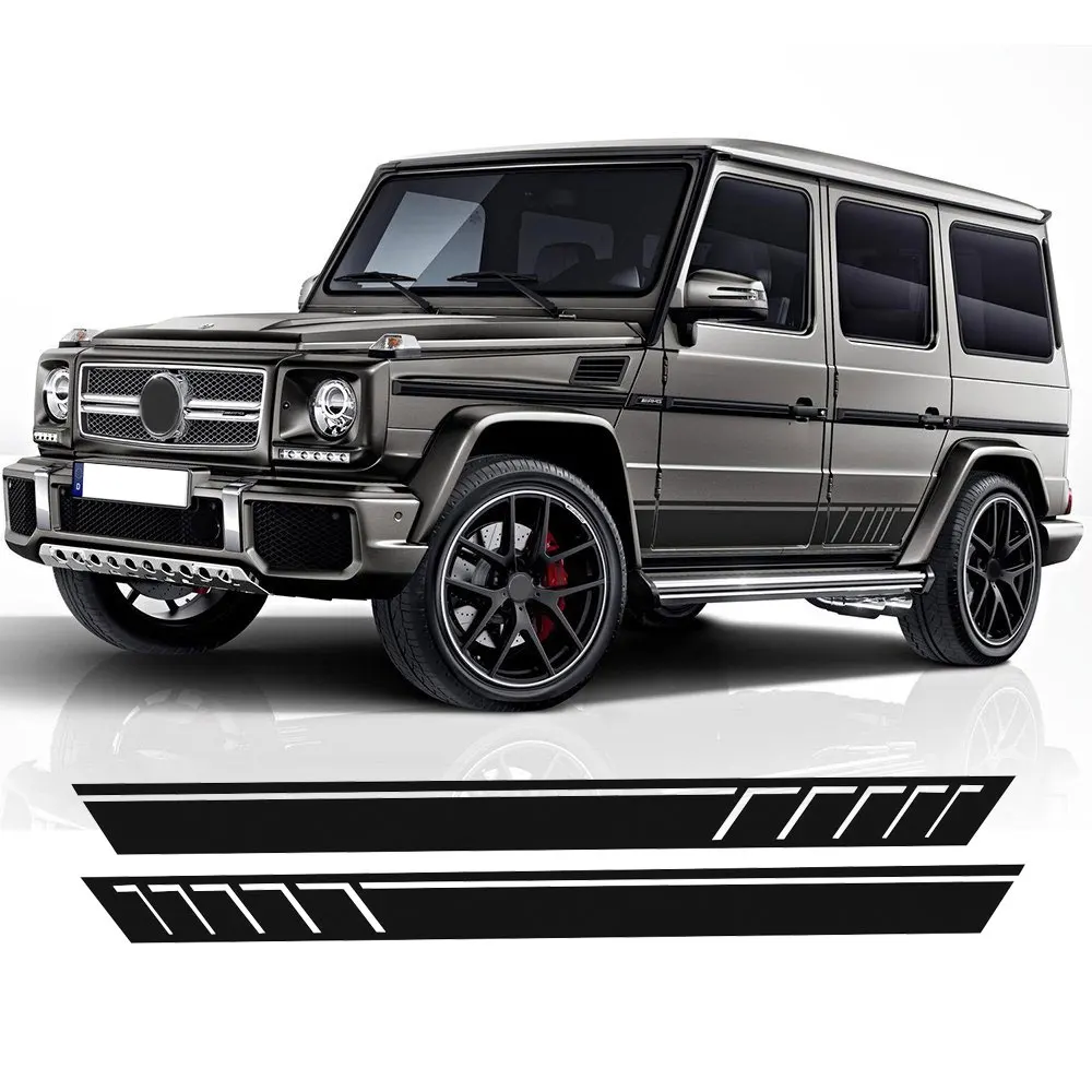 

1Set Car Side Skirt Decal Sill Door Side Decal Stickers Vinyl Door Side Stickers for Mercedes Benz G500 G63 W463 G65
