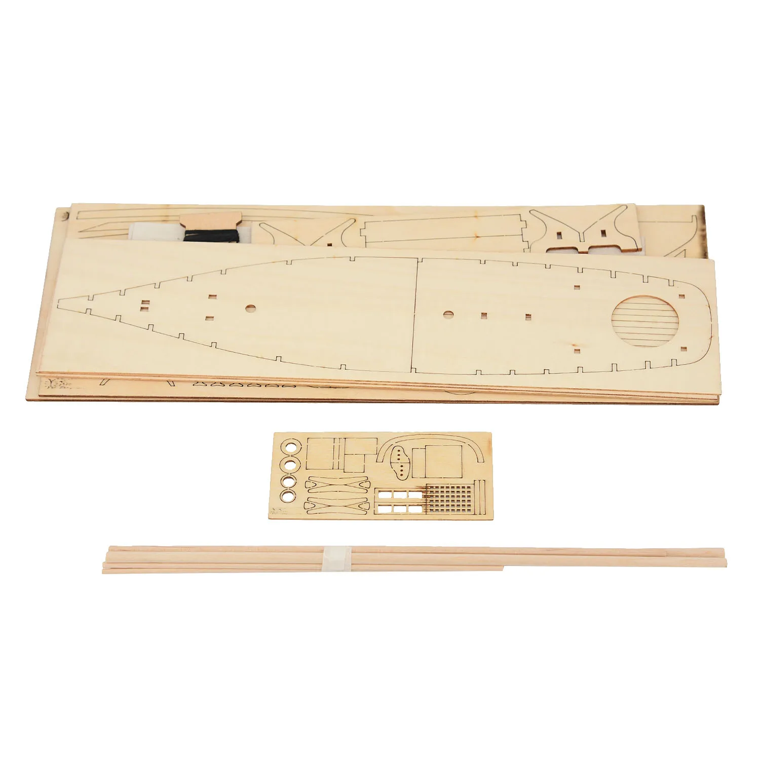 

1:120 Scale Wooden Mini Model Decoration Boat Wood Sailboat Kits Collection