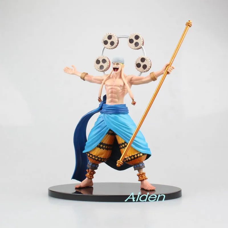 7 "Anime One Piece BROOK Enel Kenbunshoku Haki hasır şapka Korsanları PVC Şekil Koleksiyon Model