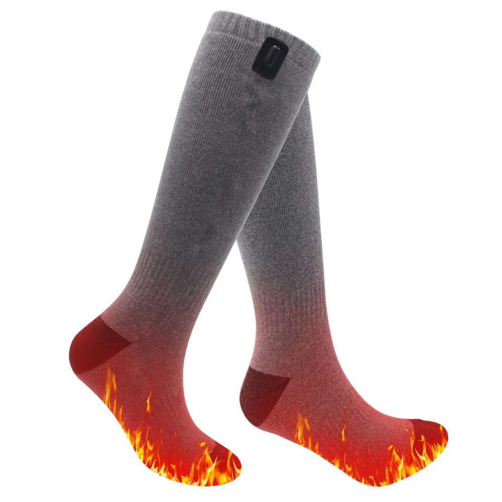 

Global Vasion 5V Heating Warm Socks Women Men USB Heated Socks, Outdoor Sports Cycling Socks For Cold feet Winter
