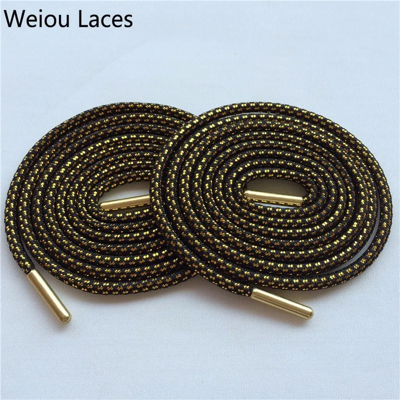 black and gold shoe laces