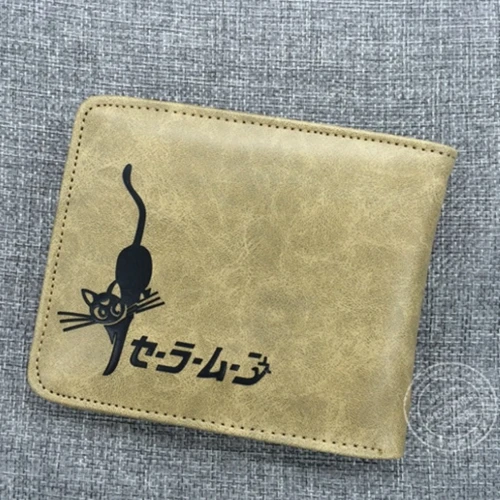 Sailor moon cartoon surrounding Quality PU wallet short purse women gift wholesale anime figures action toys free shipping