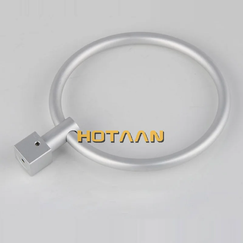 Bathroom Towel Holder Portable Towel Racks Round Aluminium Towel Holder Rings Wall Mounted Bathroom Accessories Anti-Rust Racks YT-13191