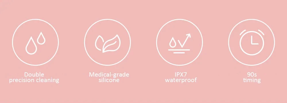 Xiaomi inFace электрическая Массажная щетка для глубокого очищения акустическая волна очищающее средство для лица IPX7 водонепроницаемый силиконовый уход за лицом
