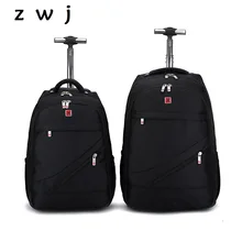 18 20 дюймов черная оксфордская сумка на колесиках, мужской ручной рюкзак, багажная сумка дорожная сумка с колесиками