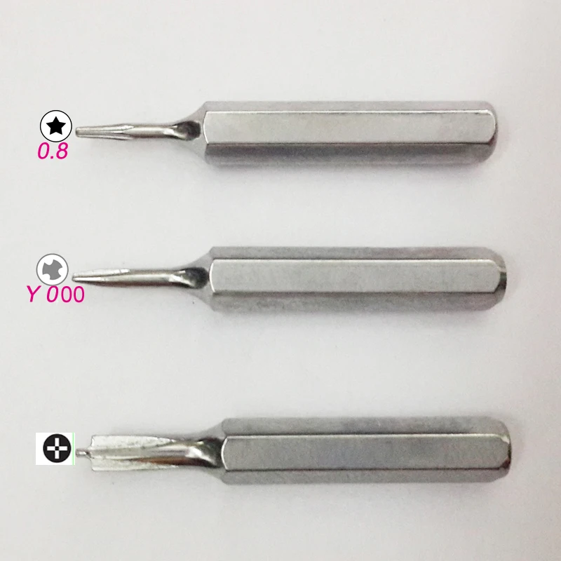 

Pentalobe Magnetic Head Screwdriver Bits Set Y000 Tri Wing Y 0.8 Screw Driver Bit Tool for iPhone X 8 7 Plus 6S Plus Apple Watch