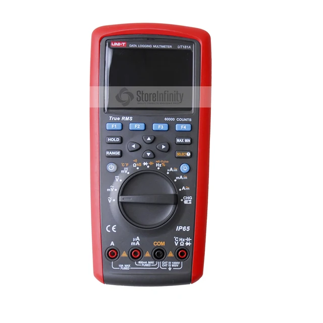 $US $324.94 True RMS Datalogging Digital Multimeter UNI-T UT181A DMM Capacitance Temperature Meter w/Re-Chargea