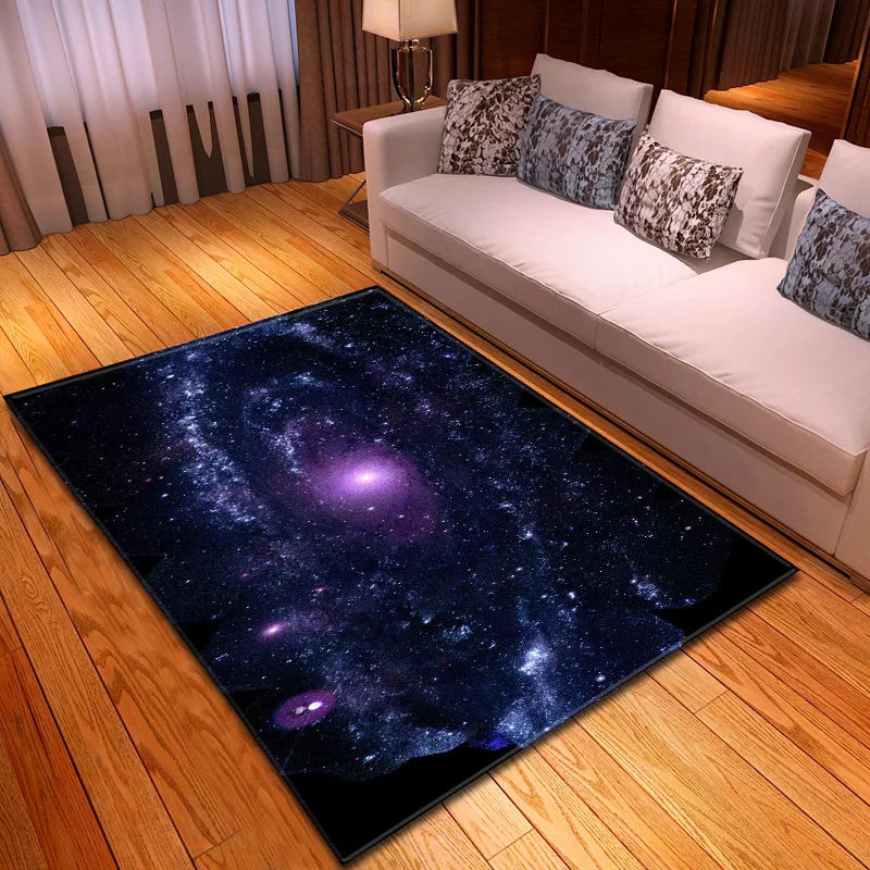 Galaxy Space Stars напечатаны 3D ковры для гостиной, спальни, коврики для гостиной, чайный коврик для стола, мягкий фланелевый декоративный ковер большого размера - Цвет: 10