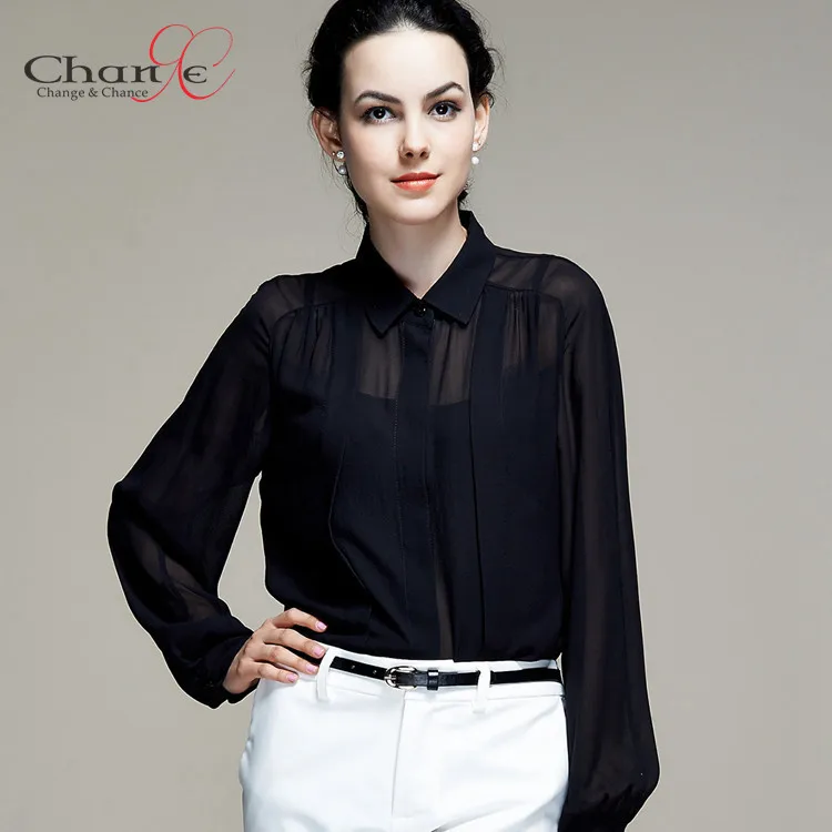 black silk dress shirt womens