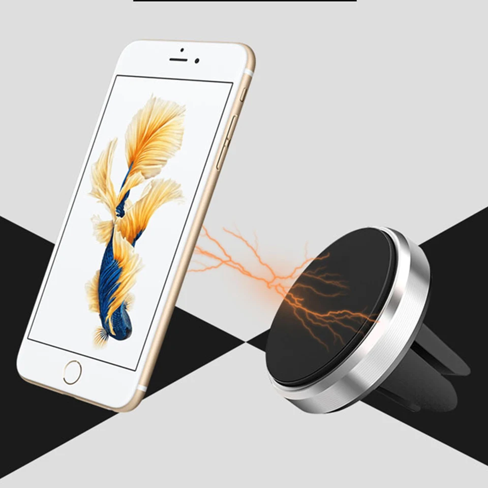 Magnetic Car Phone Holder For iPhone XS X Samsung Magnet Mount Car Holder For Phone in Car Cell Mobile Phone Holder Stand