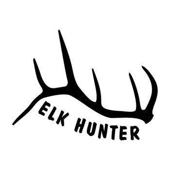 

13cm*9.9cm Elk Hunter Fashion Decor Car Styling Vinyl Car Sticker S4-0893