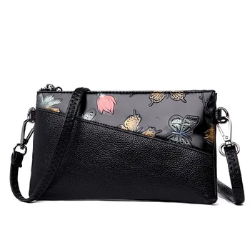 

Chu JJ Summer Genuine Leather Women Bags Ladies Shoulder Crossbody Bags Women Messenger Bag Fashion Floral Clutches Bag