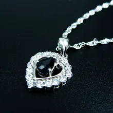 guartantee женские сапфировые ювелирные изделия кулон из стерлингового серебра 925 пробы для ожерелья подарок на день Святого Валентина быстрая