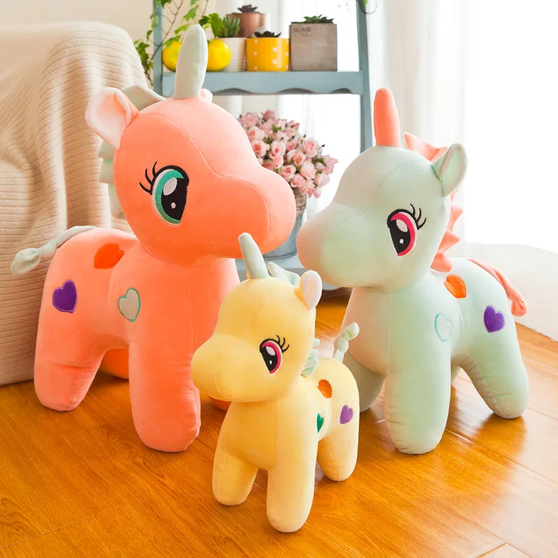 

30-55cm high quality unicorn plush toy soft padded cartoon doll animal girl birthday gift children Christmas gift free shipping