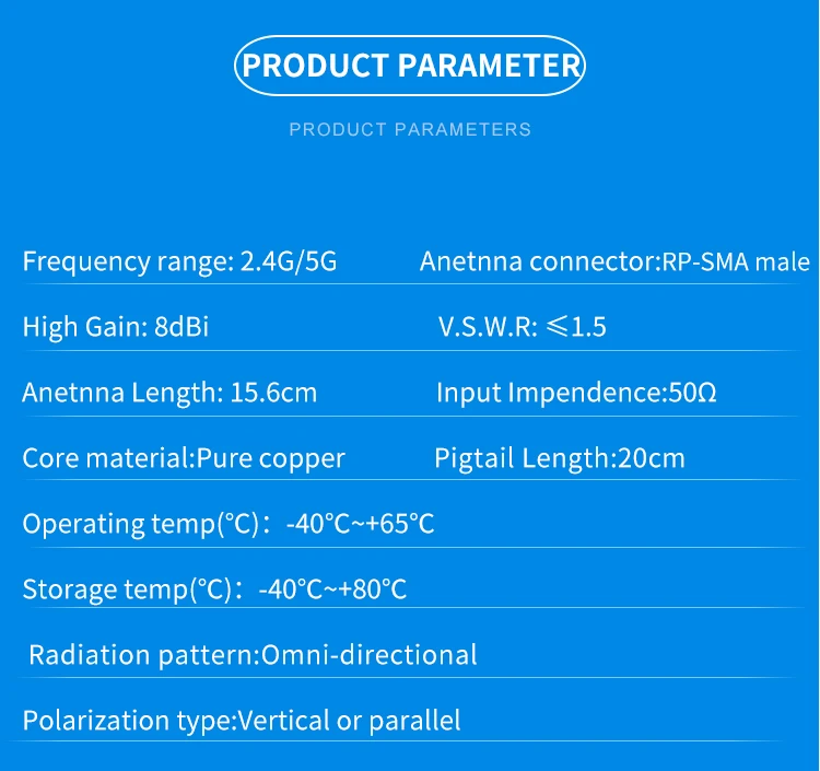 Двухдиапазонная Антенна 2,4G 5G WiFi RP-SMA 8dBi антенный маршрутизатор 2,4 ГГц антенны с 20 см PCI U. FL IPX к SMA штыревой кабель