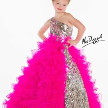 ; платья для первого причастия для девочек; платья с оборками и цветочным узором для девочек; Коллекция года; vestido; пышное платье на одно плечо с блестками и кристаллами