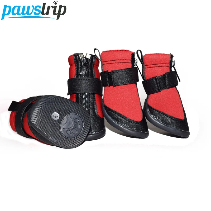 Pawstrip, XS-2XL, зимняя обувь для собак, большие ботинки для собак, уличные водонепроницаемые ботинки для собак, зимняя обувь для щенков, для Йоркского Тедди