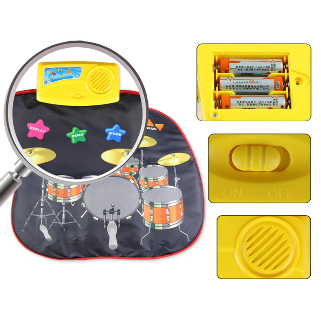 Children Musical Instrument Jazz Drum Music Game Blanket Toy Musical Instrument Blanket For Children Children Musical Instrument Jazz Drum Music Game Blanket Toy Musical Instrument Blanket For Children