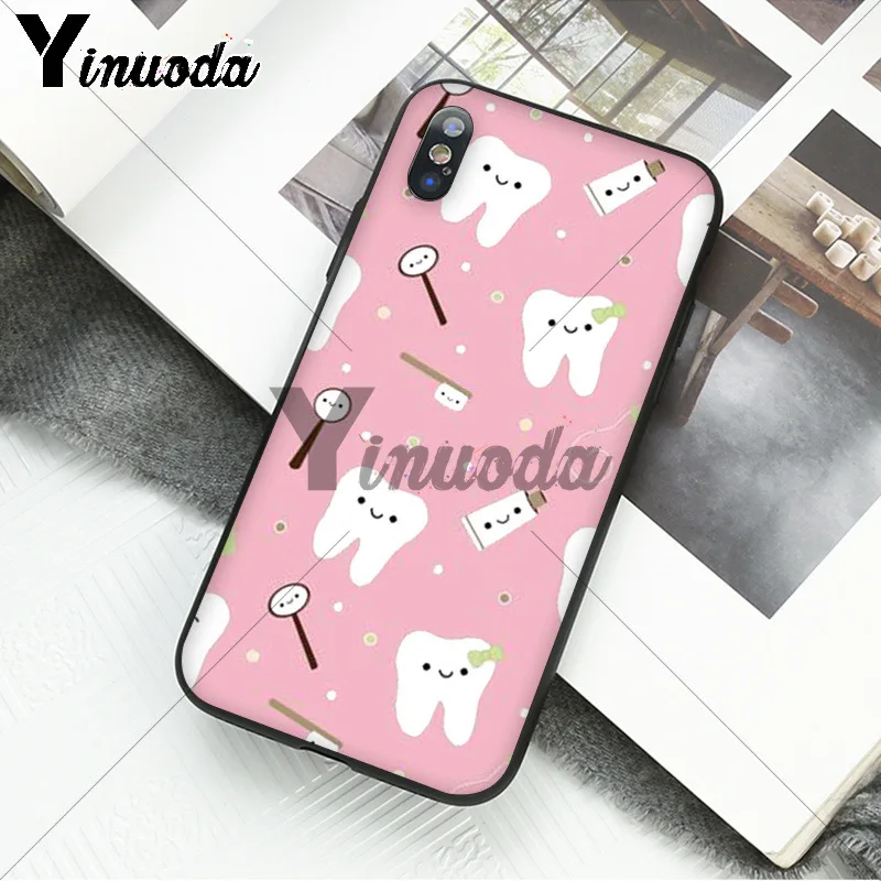 Cartoon Tooth Nurse Doctor Dentist Stethoscope Tooth Injections