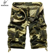 WEONEDREAM мужские шорты летние мужские повседневные камуфляжные карго шорты с несколькими карманами свободные рабочие шорты военные до колен