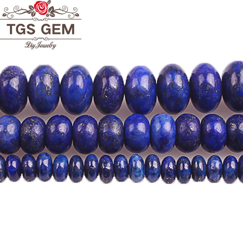 

Natural Stone Lapis lazuli Spacer Abacus Loose Beads 4 6 8mm Handmade Findings Bracelets Necklace DIY Jewelry Making Accessories