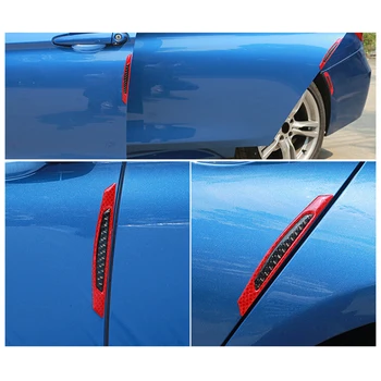

Red Bumper Reflective Sticker PC Plastic Accessories Frames Reflector Decal