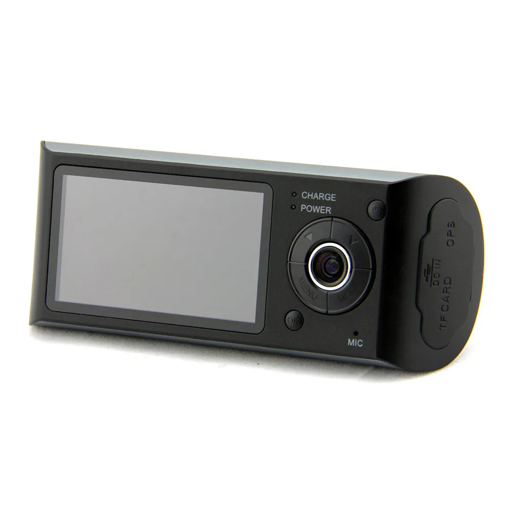 

Car DVR Dual Camera Lens w/ GPS Tracker - Driving Track, Speed, Time & Date