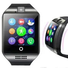 От DHL, 50 шт в наборе, Смарт-часы с Bluetooth, умные Q18 для Apple ios и Android смартфон PK DZ09 GT08 A1 y1 v8 Смарт-часы для мужчин и женщин, наручные часы