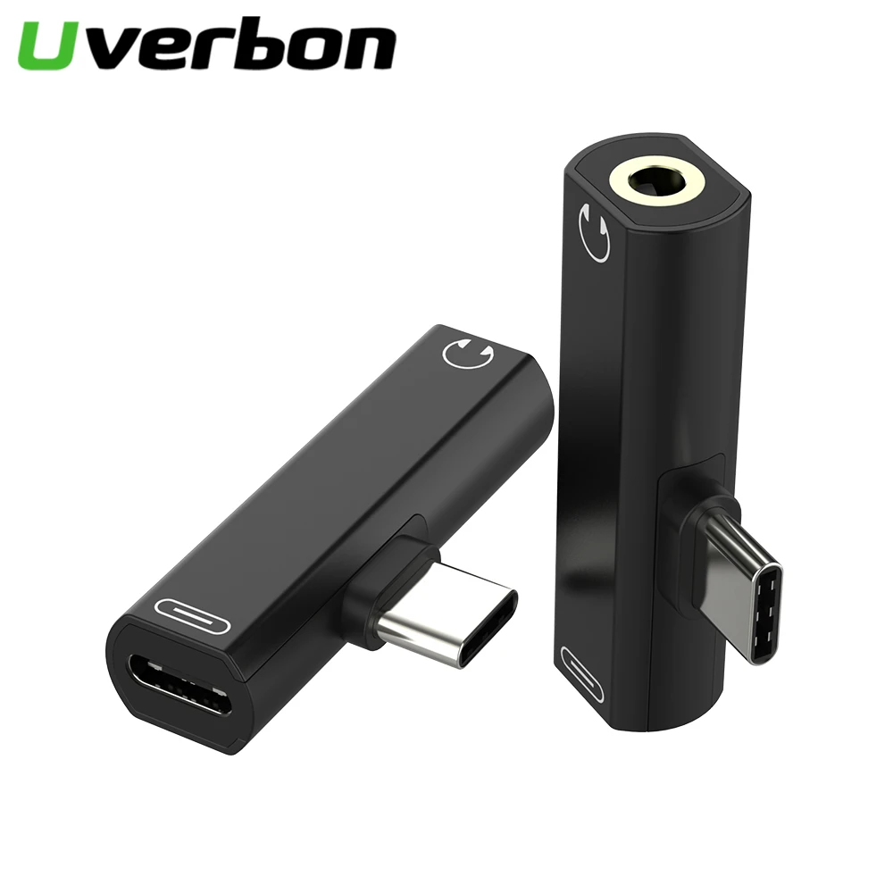 

2 in 1 Mini Type C Audio Adapter Type C to Type C Type-C to 3.5mm Jack Earphone Cable Usb C Charging Adapter Usb-c Charge Cabo