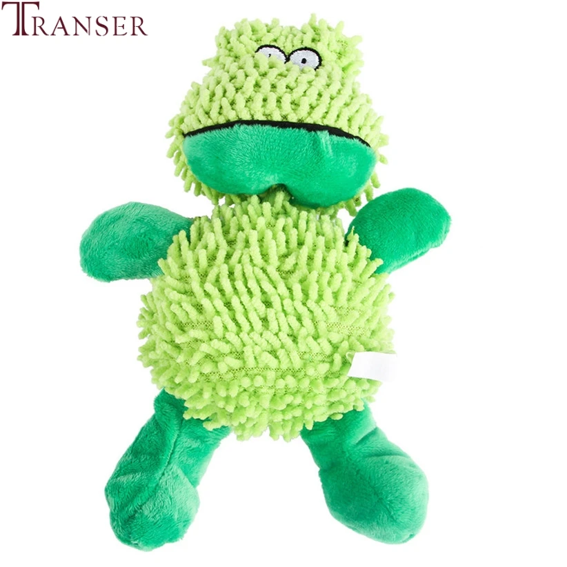 

Transer 3 Shape Choice Soft Plush Dog Toys Squeak Sound Interactive Chew Bite Toys Small Dog Toy Pig Frog Duck 90610