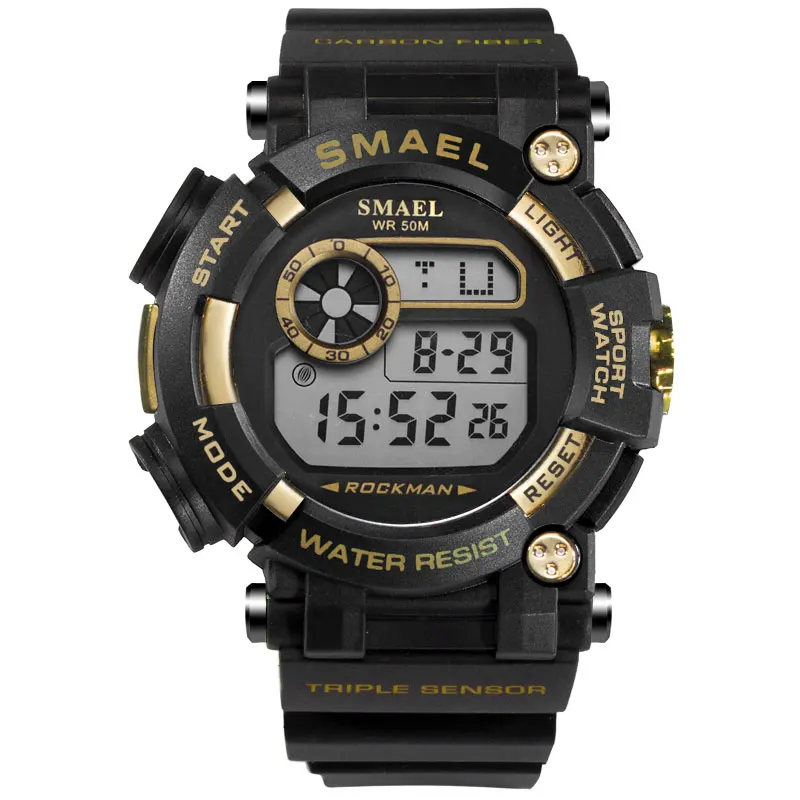 SMAEL Men Watch Top Brand Luxury Sport Watch Fashion Led Digital Electronic Watch Military Watches Men Men's Chronograph Watches SMAEL Men Watch Top Brand Luxury Sport Watch Fashion Led Digital Electronic Watch Military Watches Men Men's Chronograph Watches