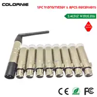 DHL Gratis Verzending DMX512 DMX Dfi DJ Draadloze systeem Ontvanger of Zender 2.4G Compact