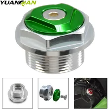 FOR ninja 200 300 Motorcycle CNC Aluminum Engine Oil Filter Cup Plug Cover Screw for Kawasaki ninja 200 300 ninja 200 ninja 300 paper ninja