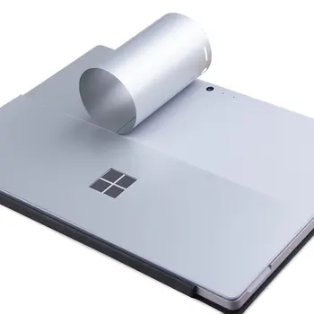 

10PCS/LOT Back Cover Film For Surface Pro 4 Wrap Protect Skin Sticker For Microsoft Surface Pro 4 Metal Brushed Silver