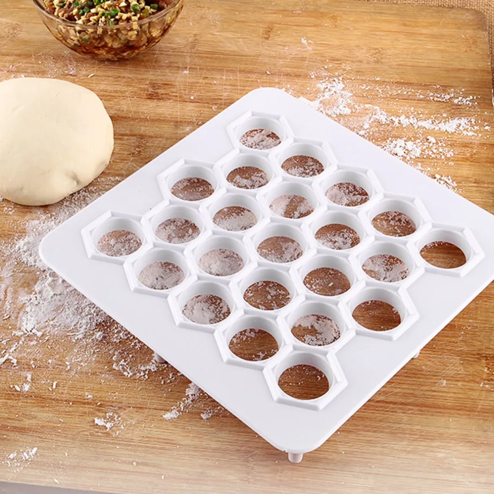 

23 Holes ABS Dumplings Maker Mold Square Mould Accelerating Device Baking Pastry Press Fast Make Kitchen Accessories