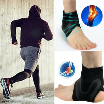 1 Pcs Verstelbare Sport Elastische Enkelbrace Ondersteuning Basketbal Protector Voet Wrap Enkel Bone Case Bretels Ondersteunt Dropshipping