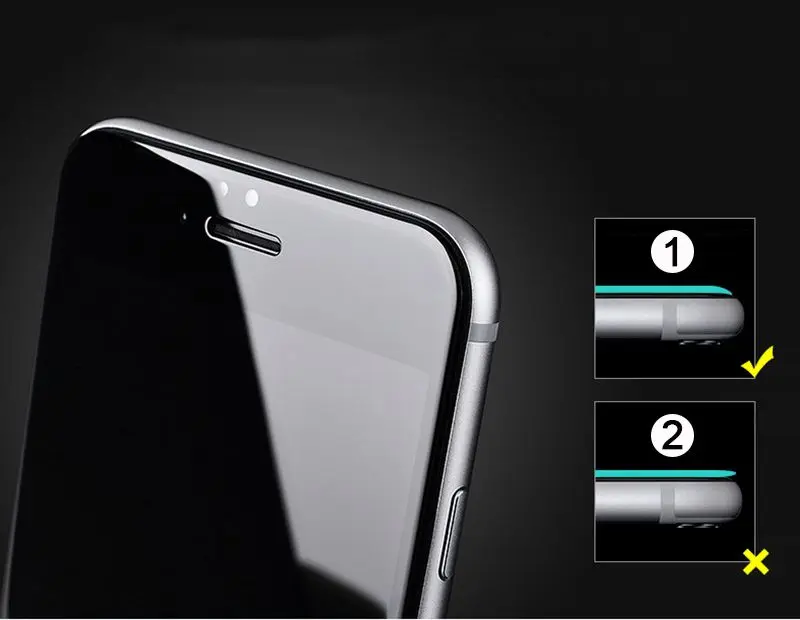 3D закаленное стекло для iPhone 6 6S полное покрытие 9H защитная пленка Взрывозащищенная Защита экрана для iPhone 6 6S Plus
