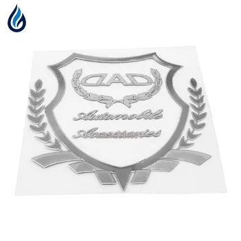 

DAD Logo Car Body Sticker Auto Window Decorative Emblem Badge Decals For Peugeot 307 206 Vw Passat B5 B6 Renault Toyota Bmw E60