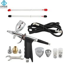 OPHIR Dual Action Airbrush 0.3mm,0.5mm,0.8mm Nozzle Spray Gun Set Touch-Up Auto Paint Sprayer Paint Power Tools_AC069 OPHIR Dual Action Airbrush 0.3mm,0.5mm,0.8mm Nozzle Spray Gun Set Touch-Up Auto Paint Sprayer Paint Power Tools_AC069