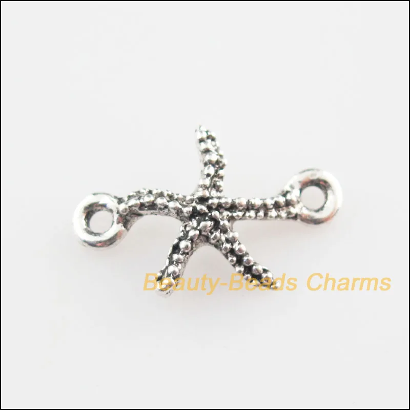 

New 20Pcs Tibetan Silver Tone Animal Starfish Charms Connectors 11x16.5mm