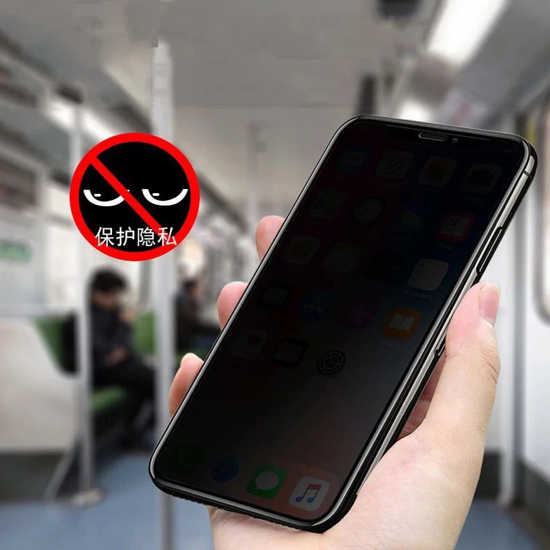 

Magtim Privacy Full Cover Tempered Glass For iPhone X XS 8 7 plus Screen Protector For iPhone 6 6s 6plus Antispy Protective Film