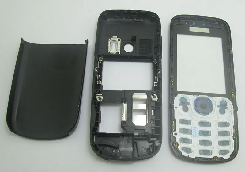 Металлическая клавиатура для Nokia 6303 6303c серебристо черного цвета|Корпусы и рамки