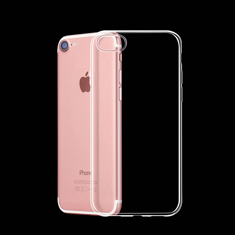 

Ultra Thin Soft TPU Transparent Phone Case For iPhone X 7 8 6 6S Plus 5 5S SE 4 4S Cover