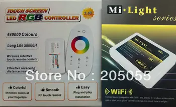 

2.4G RGB RF Touch Renote Controller + WIFI Android IOS Mobile phone pad Adapter for Led Bulb Strip light Lamp
