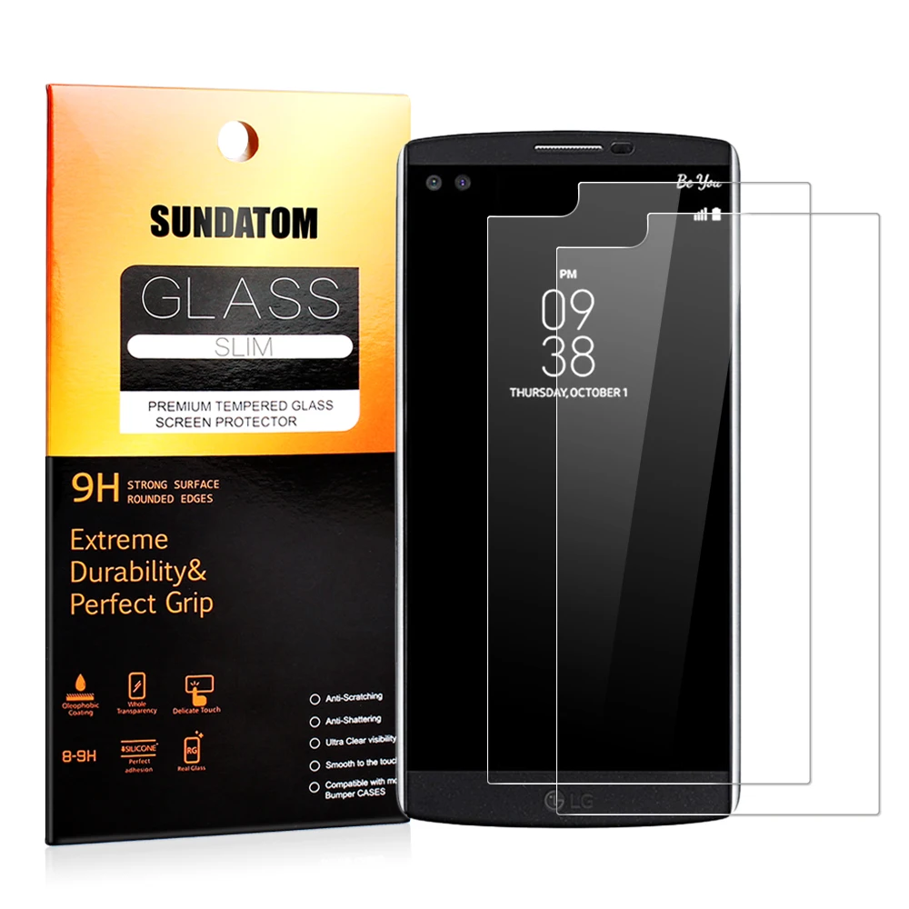 V10 Tempered Glass, Sundatom Ballistic Glass Screen Protector For LG